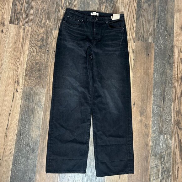 Madewell Low-Slung Baggy Jeans Garza Wash Black Size 29 NWT NS963 - Picture 2 of 5